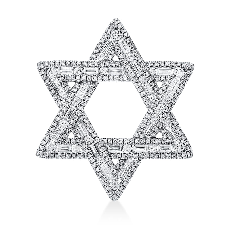 Anhänger    aus 750/-18 Karat Weißgold mit 270 Diamanten 1