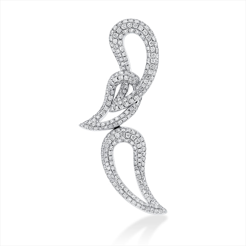 Anhänger    aus 750/-18 Karat Weißgold mit 254 Diamanten 2