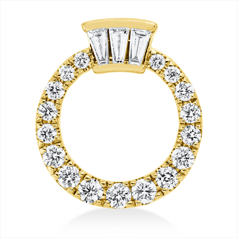 Anhänger    aus 585/-14 Karat Gelbgold mit 20 Diamanten 0