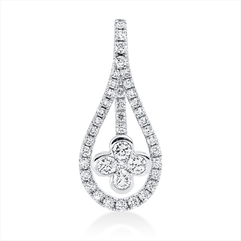 Anhänger    aus 750/-18 Karat Weißgold mit 43 Diamanten 0