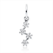 Anhänger    aus 750/-18 Karat Weißgold mit 4 Diamanten 0