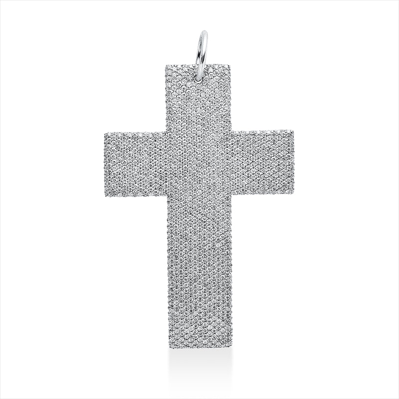 Anhänger    aus 750/-18 Karat Weißgold mit 996 Diamanten 10