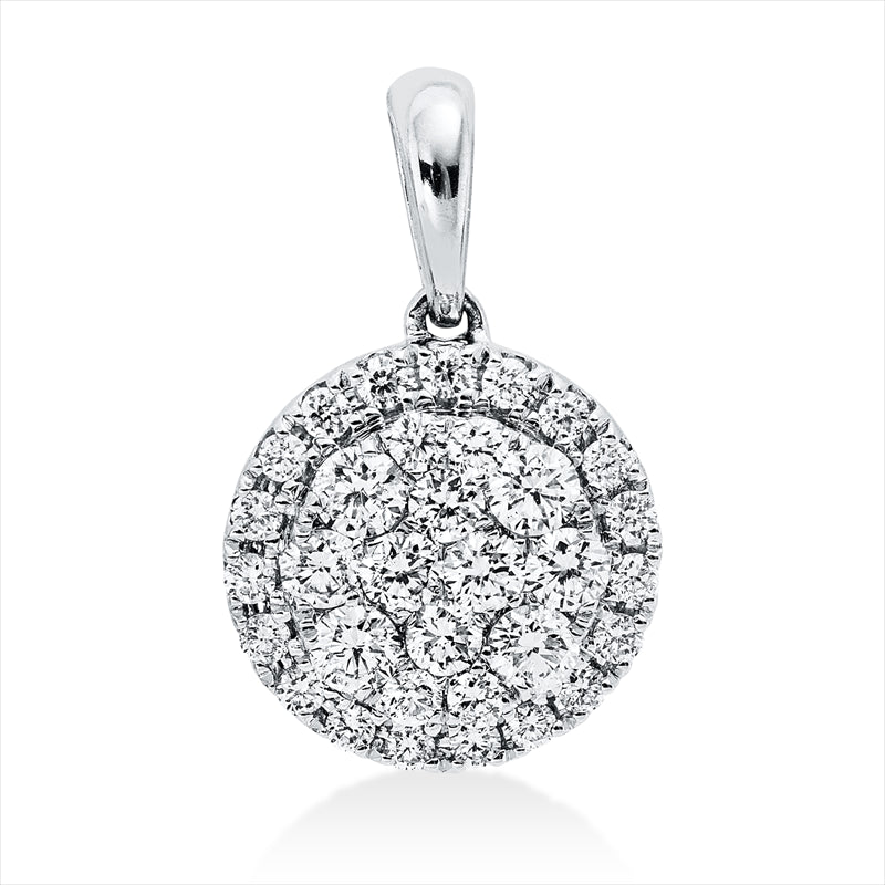 Anhänger    aus 750/-18 Karat Weißgold mit 33 Diamanten 0