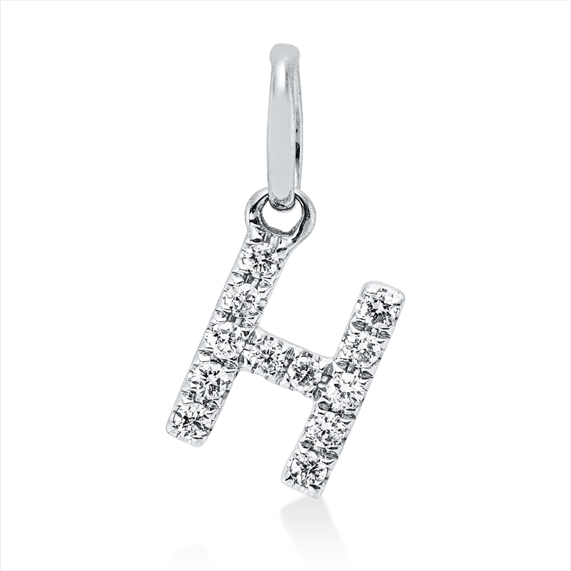 Anhänger    aus 750/-18 Karat Weißgold mit 12 Diamanten 0