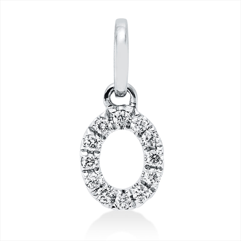 Anhänger    aus 750/-18 Karat Weißgold mit 12 Diamanten 0