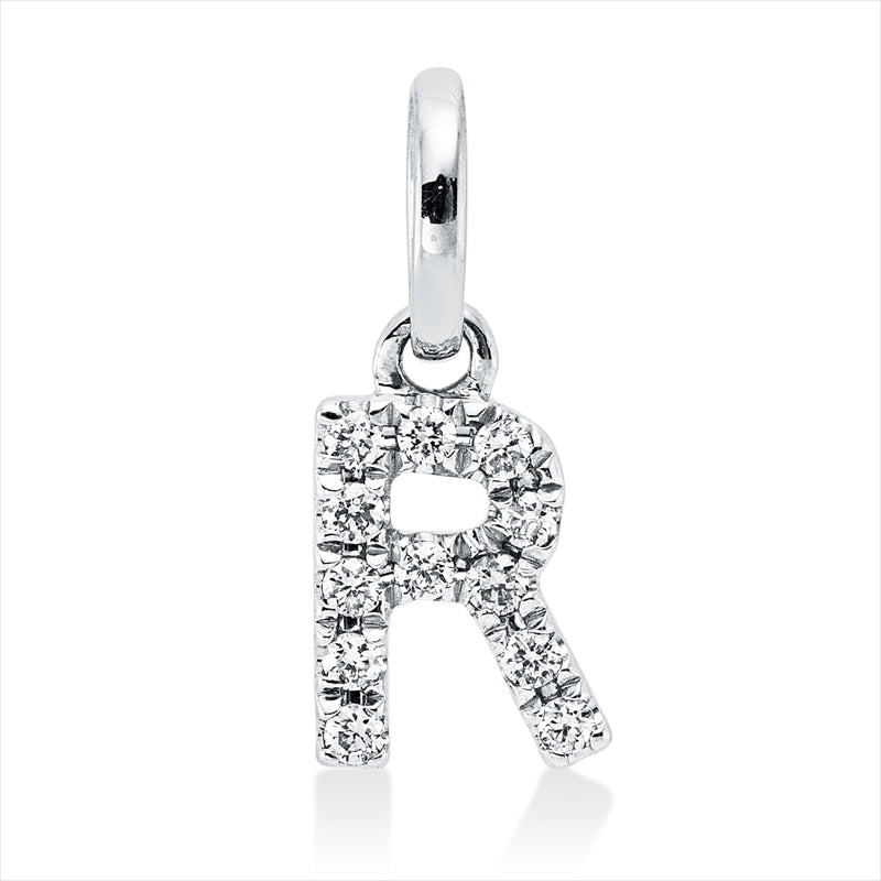 Anhänger    aus 750/-18 Karat Weißgold mit 12 Diamanten 0