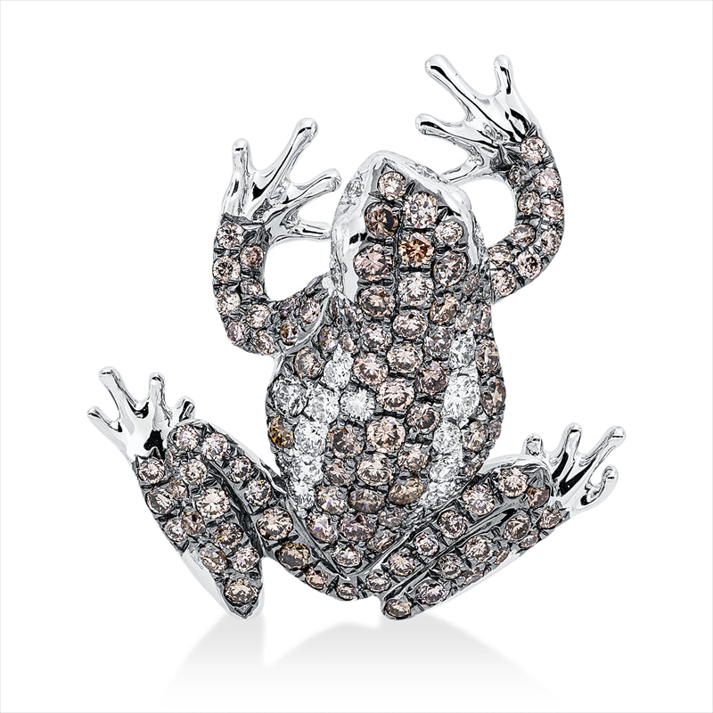 Anhänger    aus 750/-18 Karat Weißgold mit 125 Diamanten 1