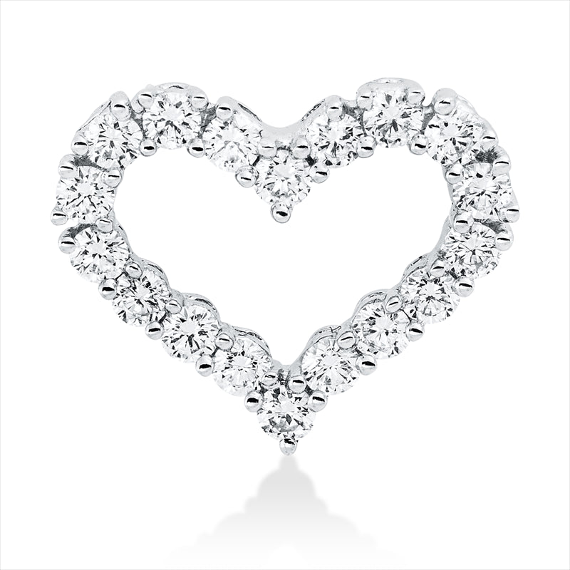 Anhänger    aus 750/-18 Karat Weißgold mit 18 Diamanten 0