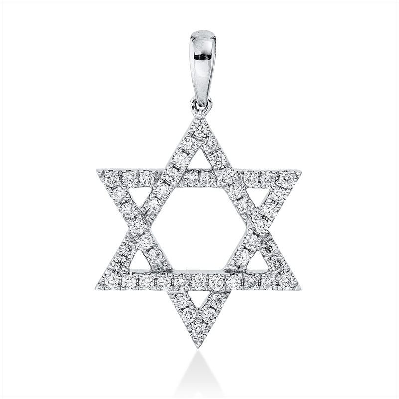 Anhänger    aus 750/-18 Karat Weißgold mit 49 Diamanten 0