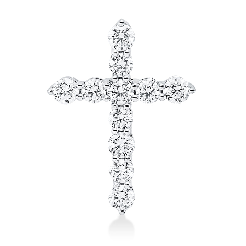 Anhänger    aus 750/-18 Karat Weißgold mit 11 Diamanten 0