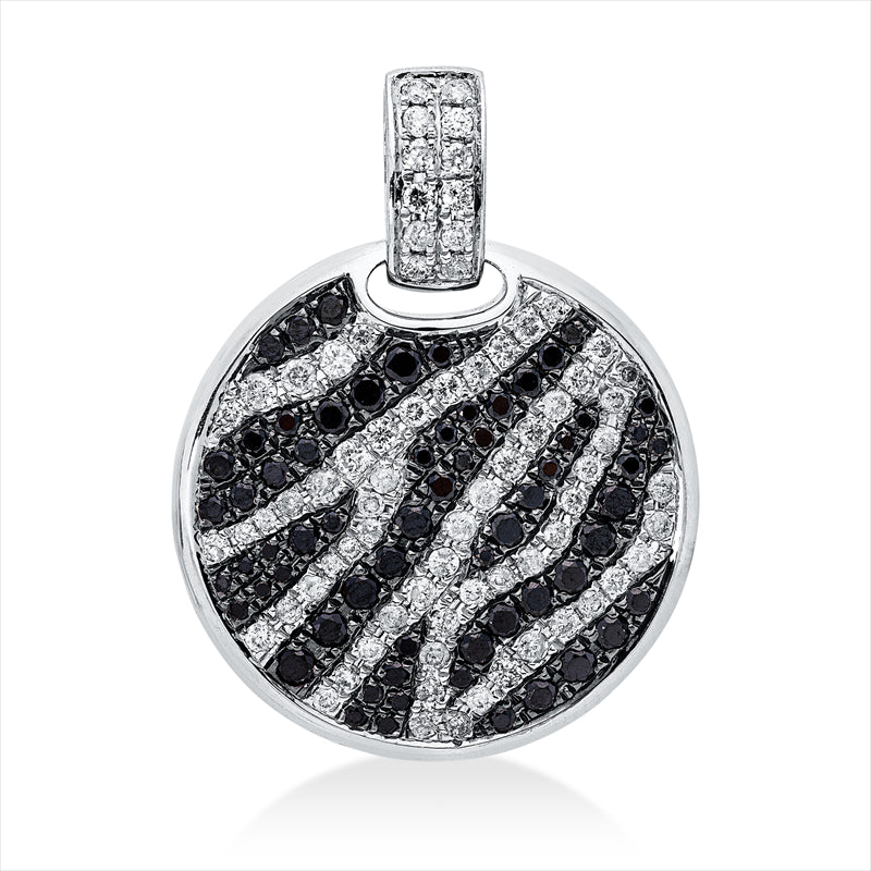 Anhänger    aus 750/-18 Karat Weißgold mit 139 Diamanten 1
