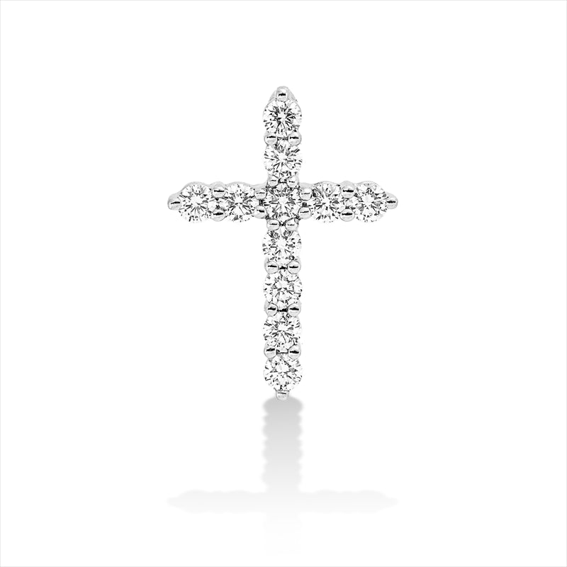 Anhänger    aus 750/-18 Karat Weißgold mit 11 Diamanten 0