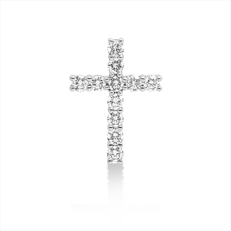 Anhänger    aus 750/-18 Karat Weißgold mit 11 Diamanten 0