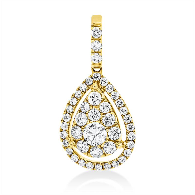 Anhänger    aus 750/-18 Karat Gelbgold mit 43 Diamanten 0