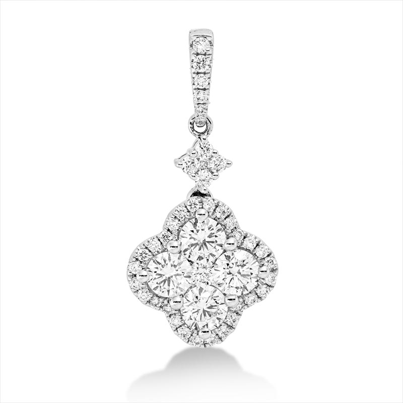 Anhänger    aus 750/-18 Karat Weißgold mit 44 Diamanten 1