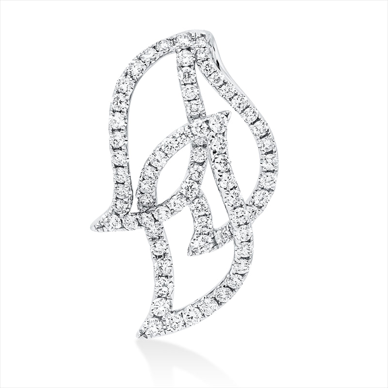 Anhänger    aus 750/-18 Karat Weißgold mit 70 Diamanten 0