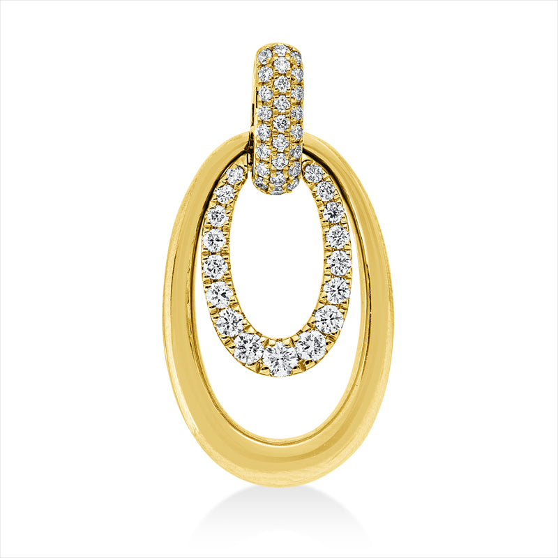 Anhänger    aus 585/-14 Karat Gelbgold mit 42 Diamanten 0