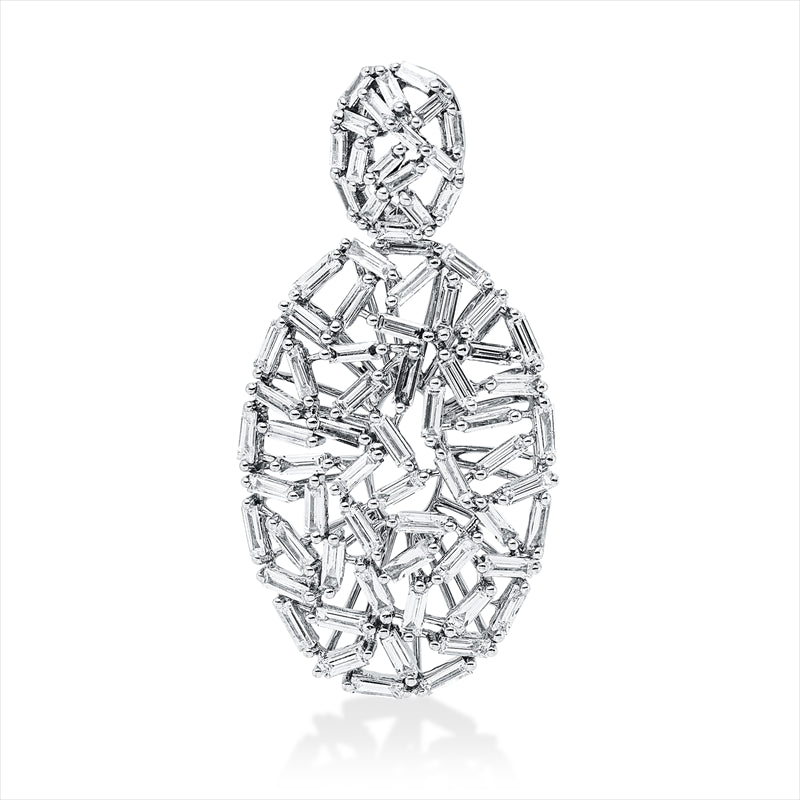 Anhänger    aus 750/-18 Karat Weißgold mit 75 Diamanten 1