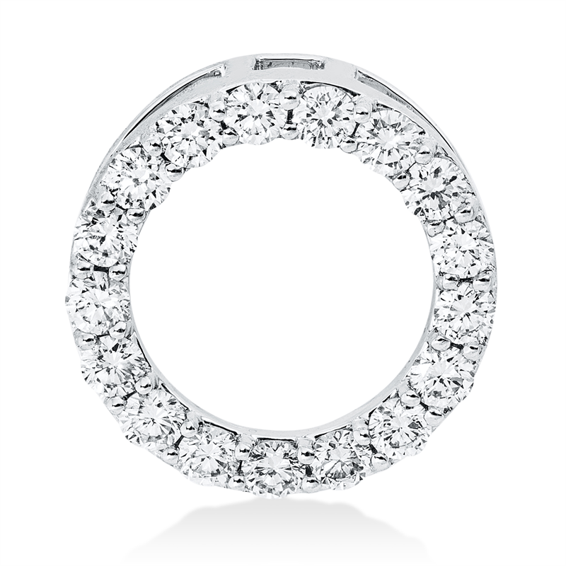 Anhänger    aus 750/-18 Karat Weißgold mit 17 Diamanten 0