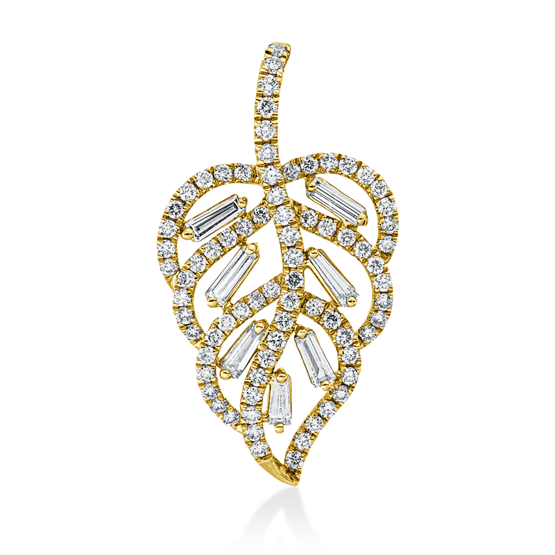 Anhänger    aus 585/-14 Karat Gelbgold mit 83 Diamanten 0