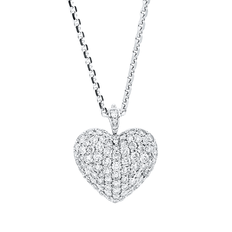 Anhänger    aus 750/-18 Karat Weißgold mit 86 Diamanten 1