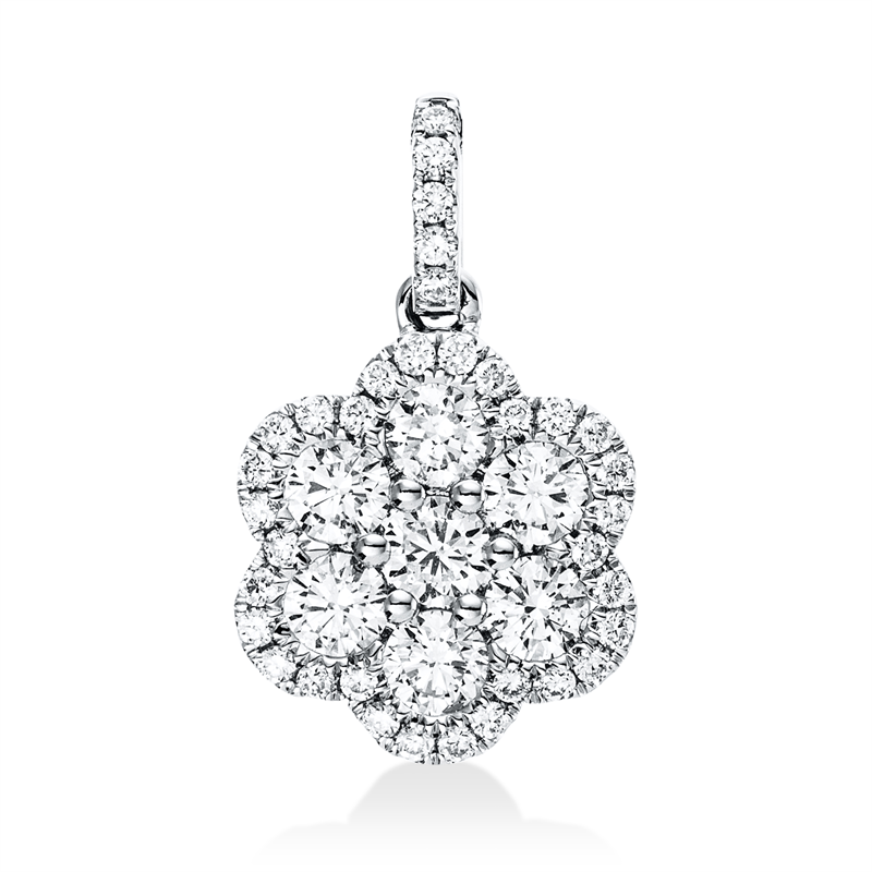 Anhänger    aus 750/-18 Karat Weißgold mit 42 Diamanten 0