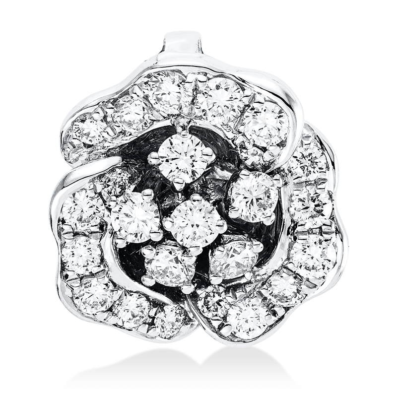 Anhänger    aus 750/-18 Karat Weißgold mit 24 Diamanten 0