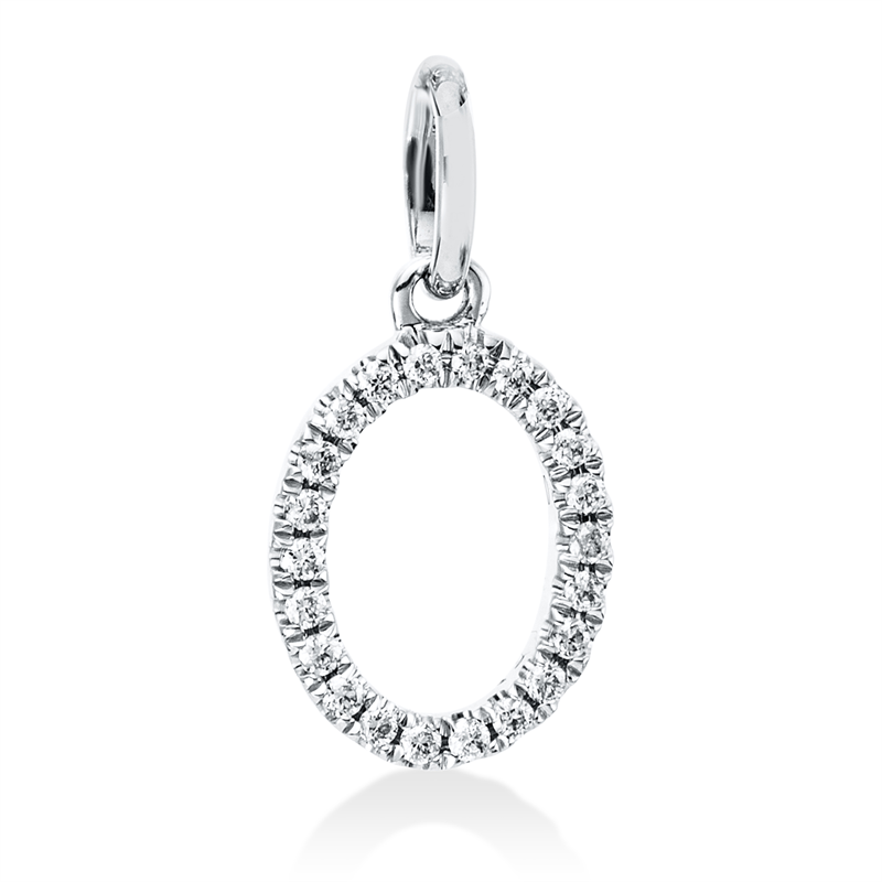 Anhänger    aus 750/-18 Karat Weißgold mit 22 Diamanten 0