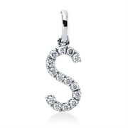 Anhänger    aus 750/-18 Karat Weißgold mit 14 Diamanten 0