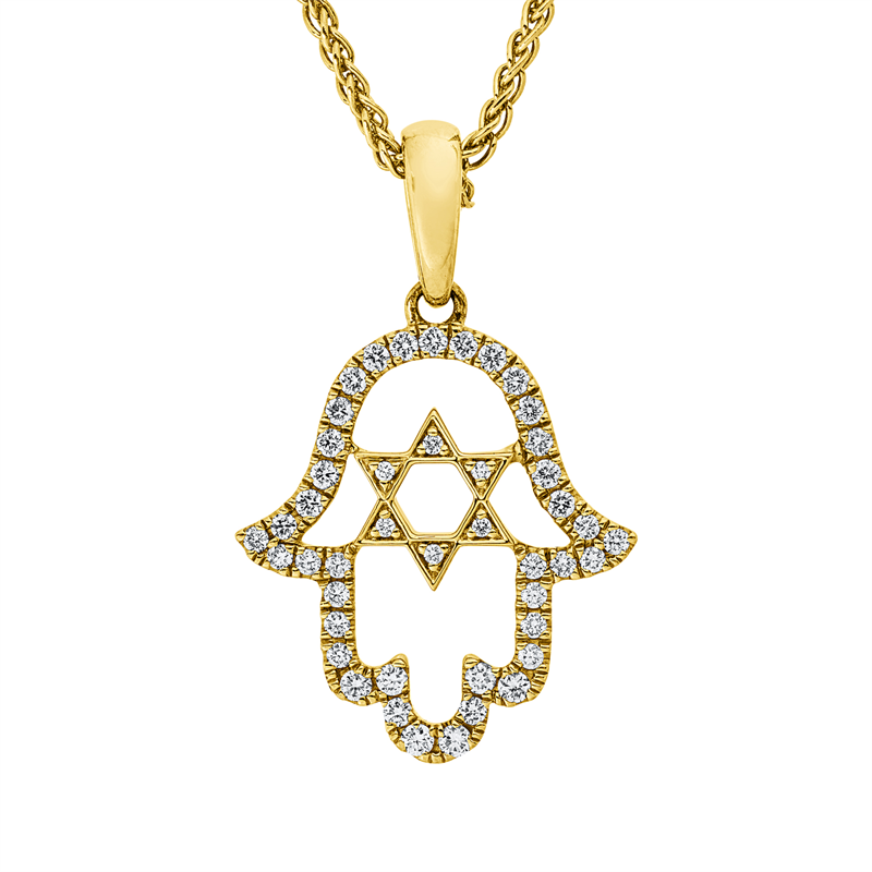 Anhänger    aus 750/-18 Karat Gelbgold mit 45 Diamanten 0