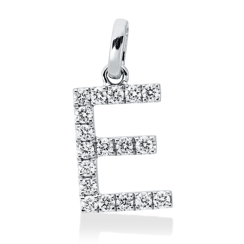 Anhänger    aus 750/-18 Karat Weißgold mit 18 Diamanten 0