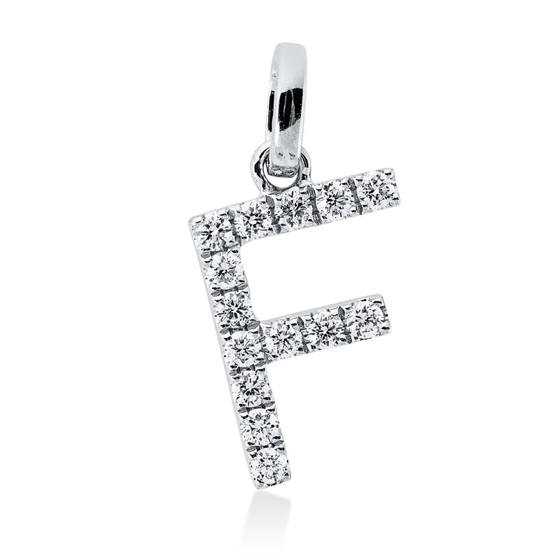 Anhänger    aus 750/-18 Karat Weißgold mit 1 Diamant 0