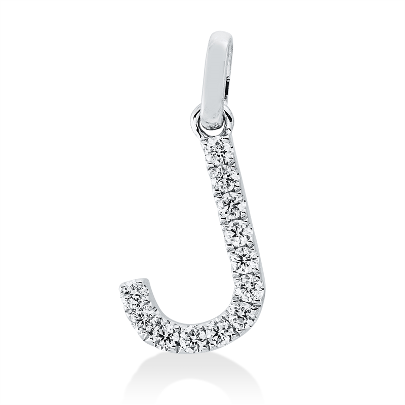 Anhänger    aus 750/-18 Karat Weißgold mit 12 Diamanten 0