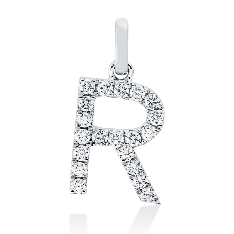 Anhänger    aus 750/-18 Karat Weißgold mit 20 Diamanten 0