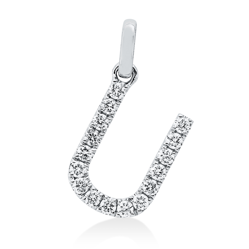 Anhänger    aus 750/-18 Karat Weißgold mit 16 Diamanten 0