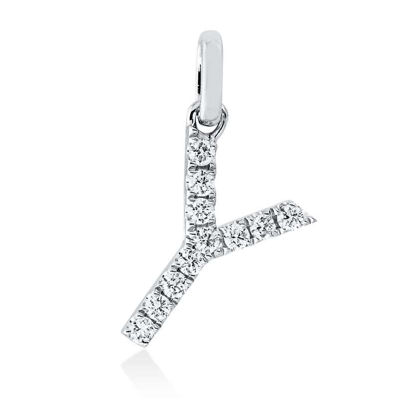 Anhänger    aus 750/-18 Karat Weißgold mit 11 Diamanten 0