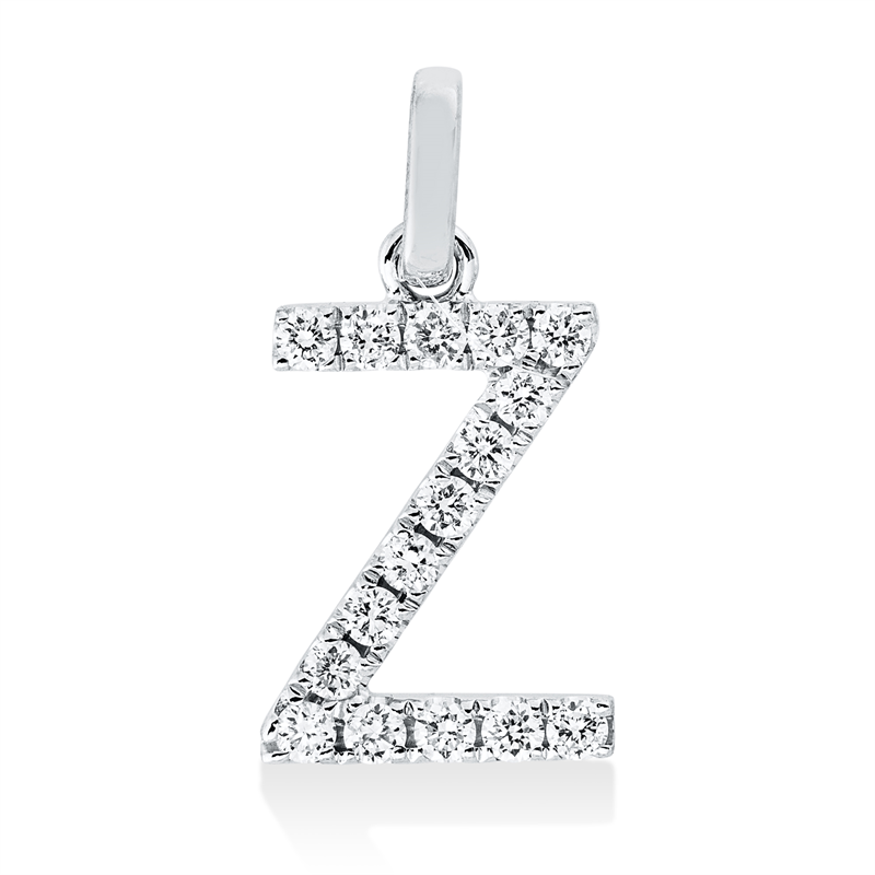 Anhänger    aus 750/-18 Karat Weißgold mit 16 Diamanten 0