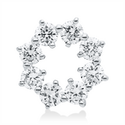 Anhänger    aus 750/-18 Karat Weißgold mit 8 Diamanten 0
