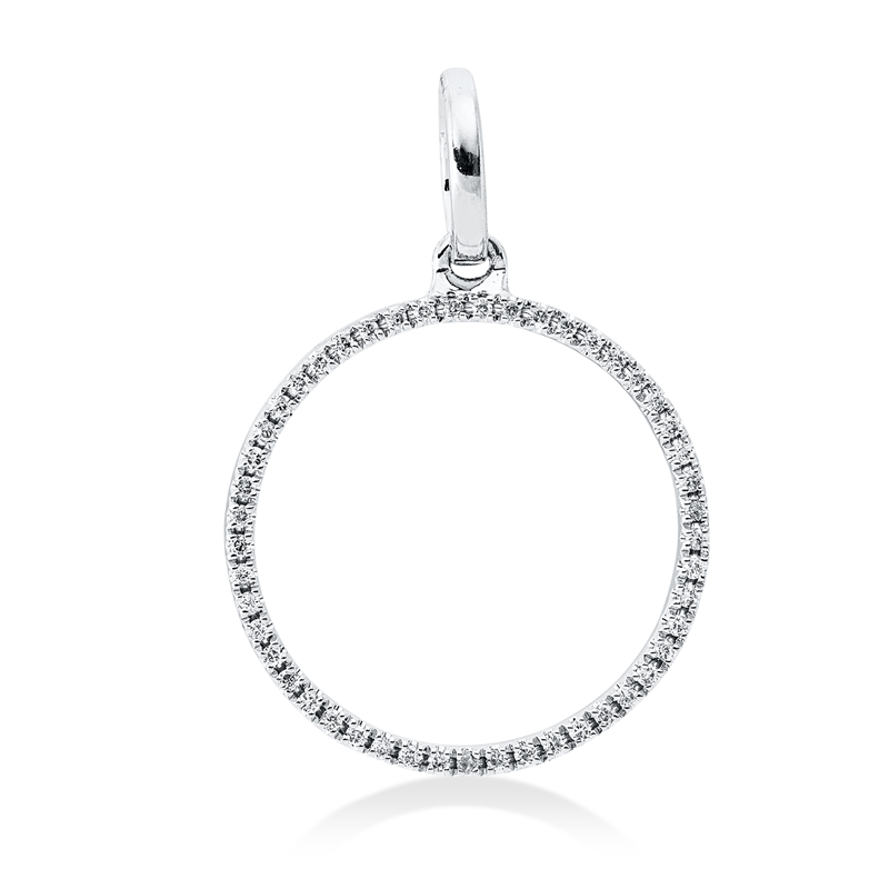 Anhänger    aus 750/-18 Karat Weißgold mit 49 Diamanten 0