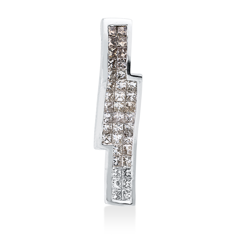 Anhänger    aus 750/-18 Karat Weißgold mit 38 Diamanten 1