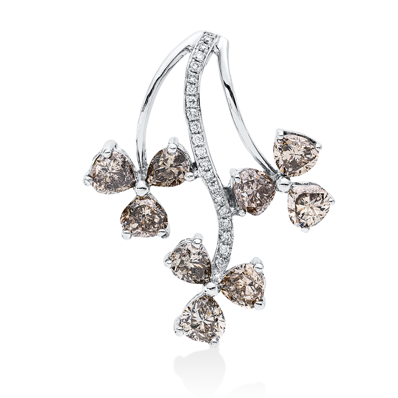 Anhänger    aus 750/-18 Karat Weißgold mit 29 Diamanten 3