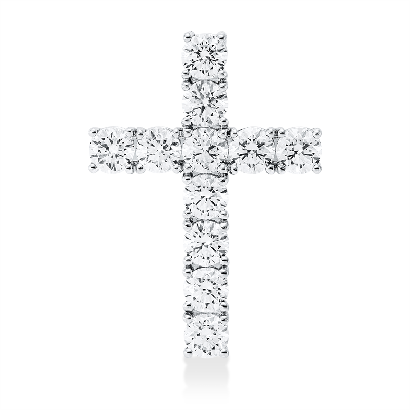 Anhänger    aus 750/-18 Karat Weißgold mit 11 Diamanten 2