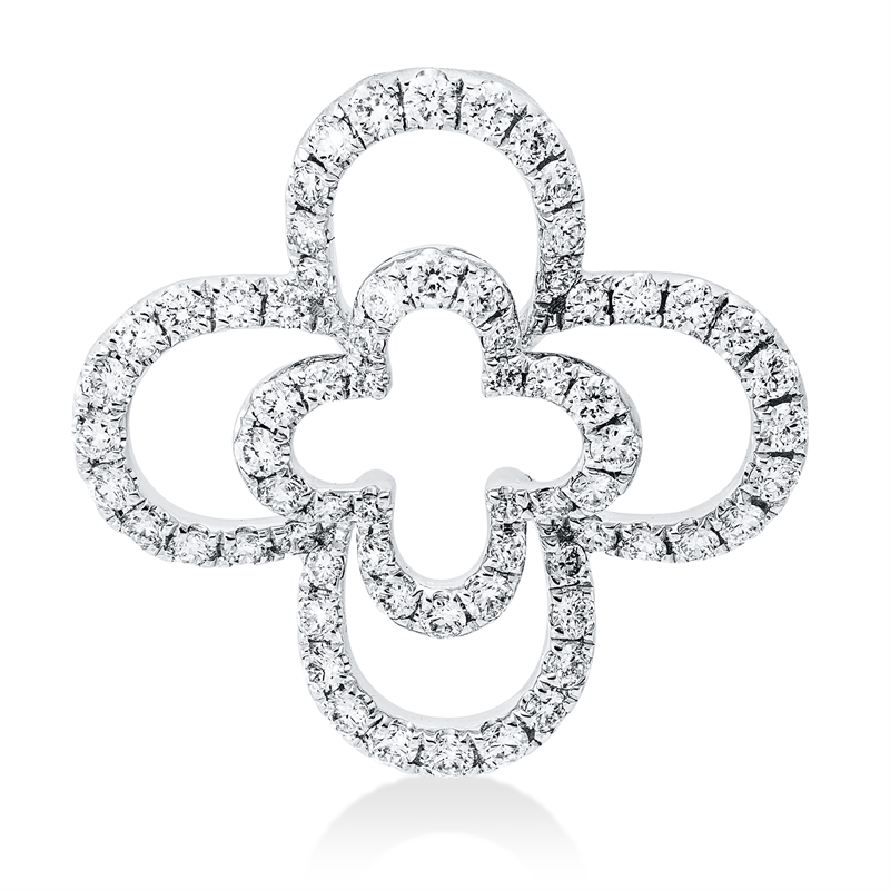 Anhänger    aus 750/-18 Karat Weißgold mit 68 Diamanten 0