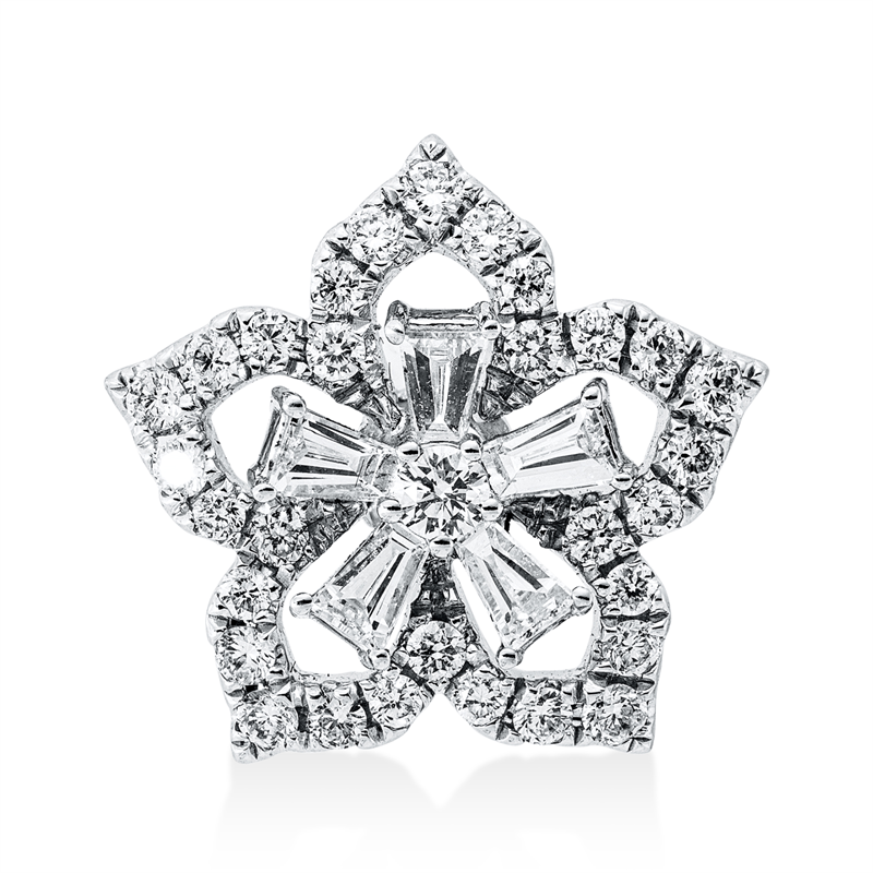 Anhänger    aus 750/-18 Karat Weißgold mit 36 Diamanten 0
