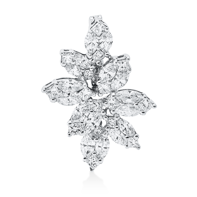 Anhänger    aus 750/-18 Karat Weißgold mit 32 Diamanten 2