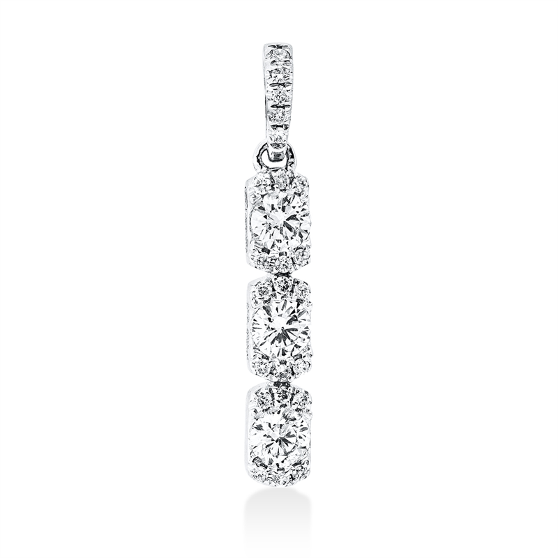 Anhänger    aus 750/-18 Karat Weißgold mit 26 Diamanten 0