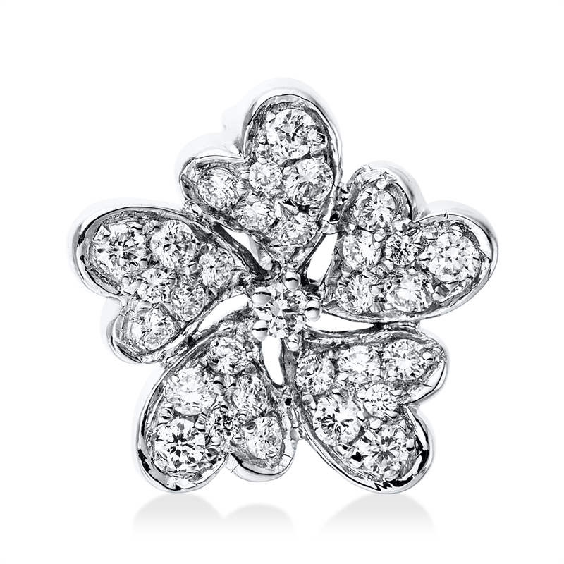 Anhänger    aus 750/-18 Karat Weißgold mit 31 Diamanten 0
