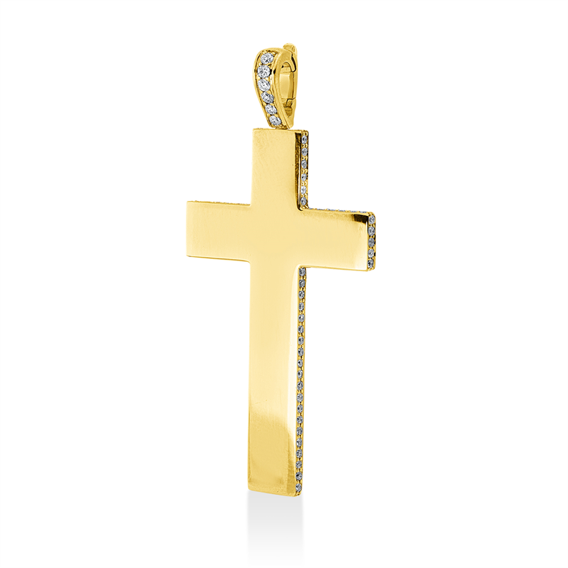 Anhänger    aus 750/-18 Karat Gelbgold mit 99 Diamanten 0