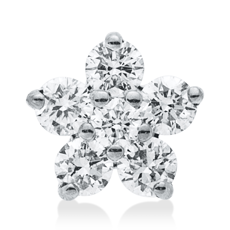 Anhänger    aus 750/-18 Karat Weißgold mit 6 Diamanten 0