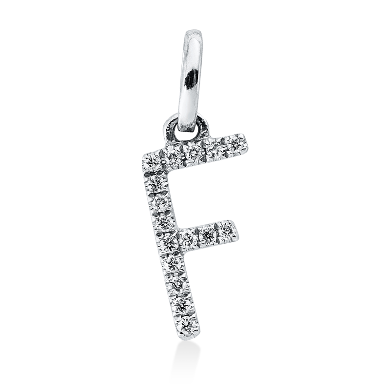 Anhänger    aus 750/-18 Karat Weißgold mit 16 Diamanten 0